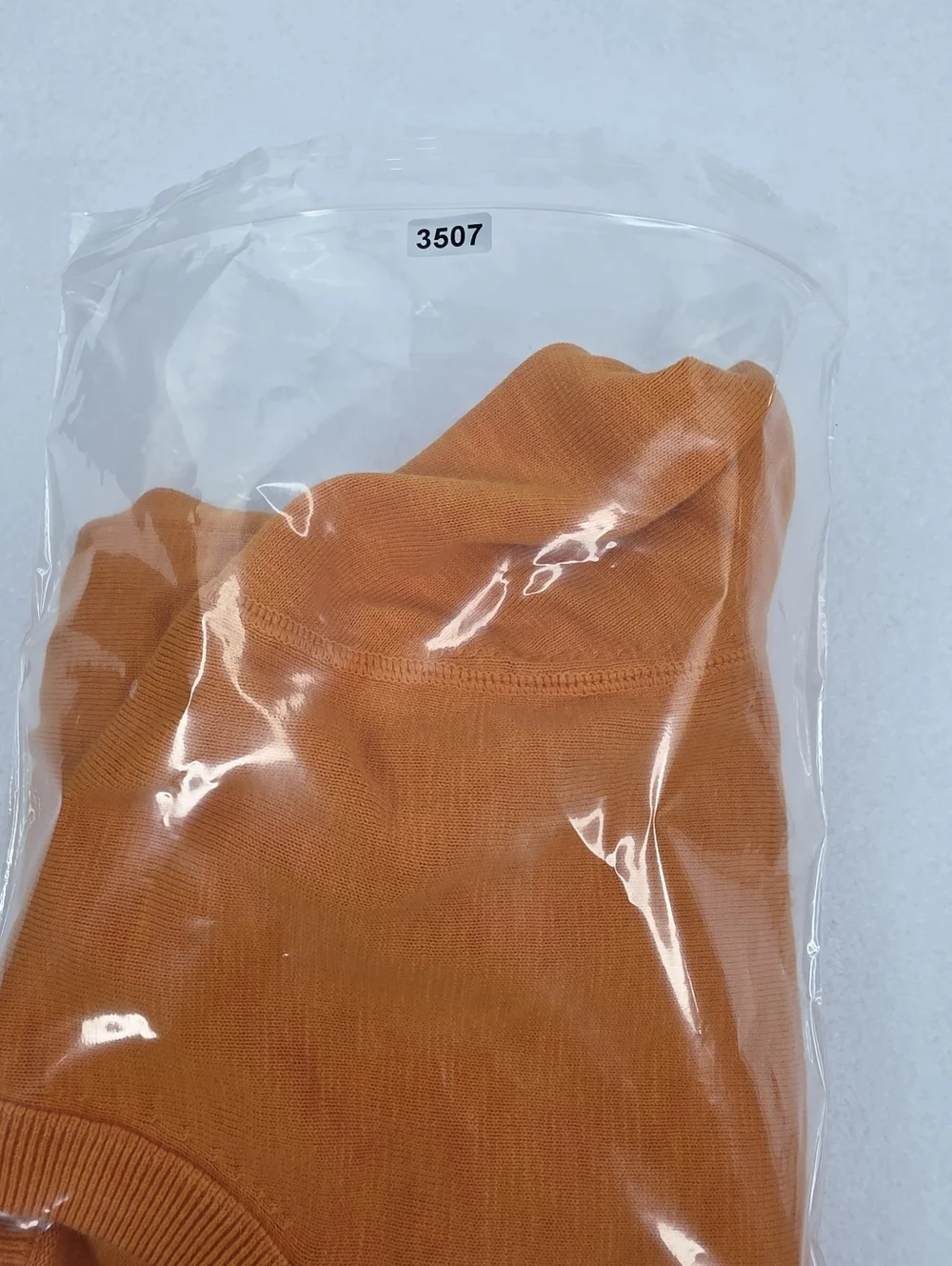 Banana Republic Slub Double Knit Crew Neck Sweater Orange Size Small AR-3507
